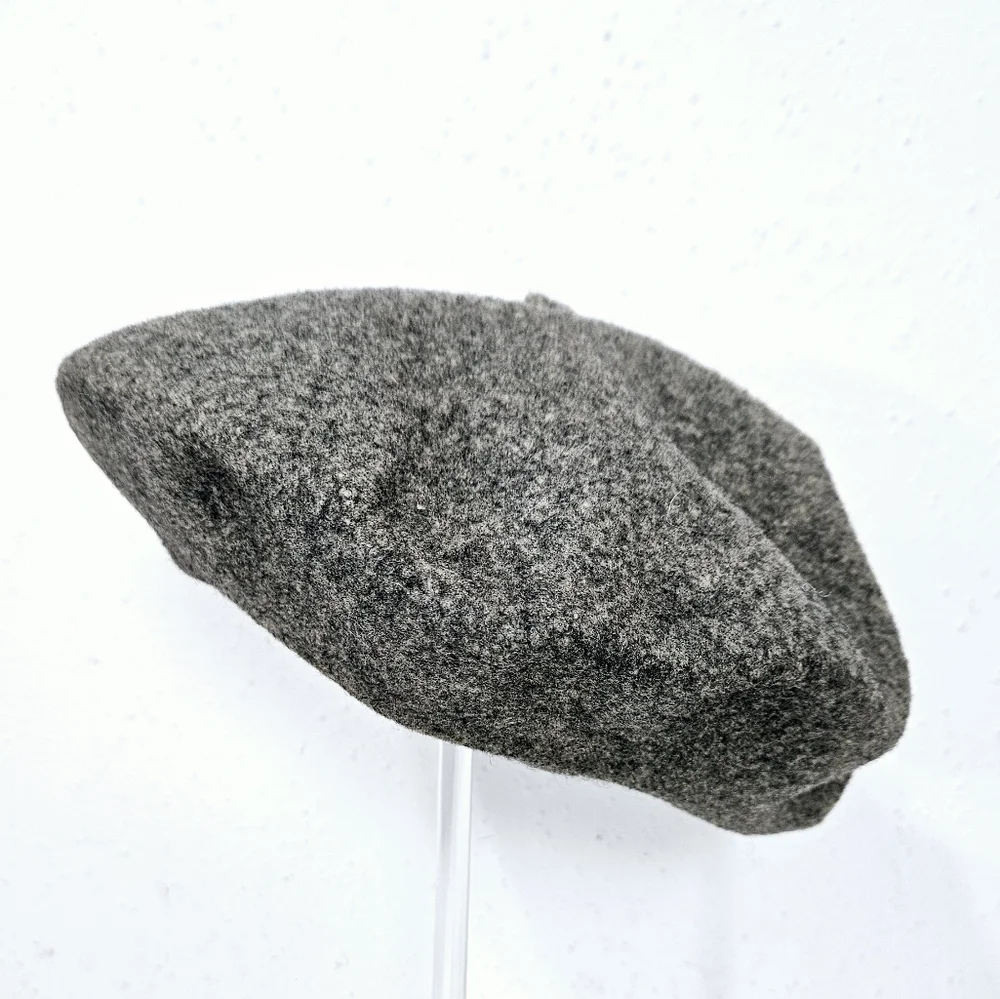 Importina Classic Wool Beret Gray Made in England Vintage - Picture 4 of 8